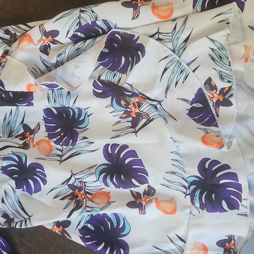 Shein Floral Black and White Kids Dress - Picture 3 of 5
